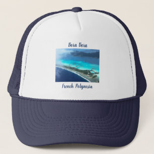 Bora Bora, French Polynesia From The Air Trucker Hat