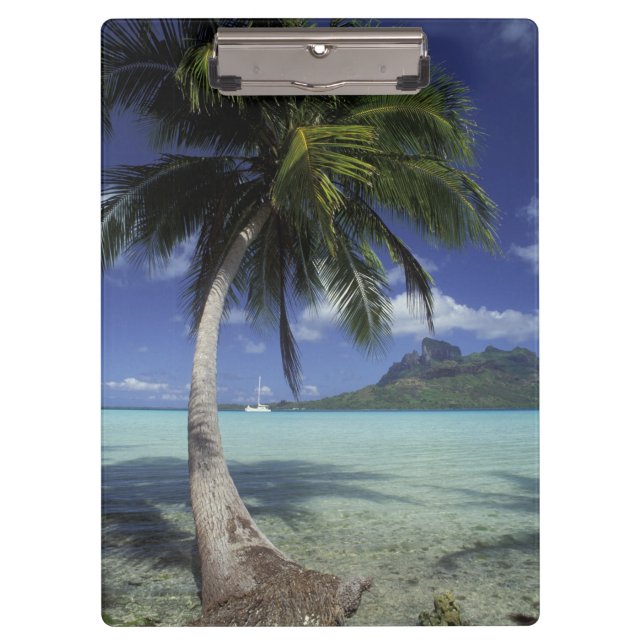 Bora Bora, French Polynesia Mt. Otemanu seen Clipboard (Front)