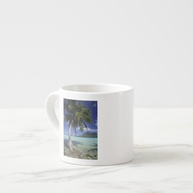 Bora Bora, French Polynesia Mt. Otemanu seen Espresso Cup (Front Left)