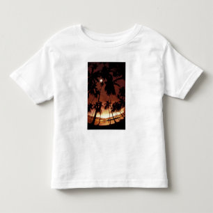 Bora Bora, French Polynesia Sunset shot through Toddler T-Shirt