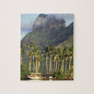 Bora Bora, French Polynesia Waterfront scene and Jigsaw Puzzle