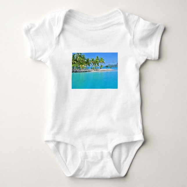 Bora Bora Lagoon Baby Bodysuit (Front)