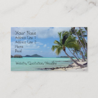 Bora Bora Lagoon Business Card