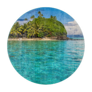 Bora Bora lagoon Cutting Board