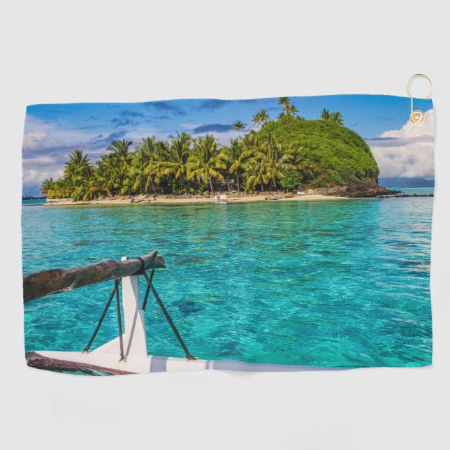 Bora Bora lagoon Golf Towel (Horizontal)