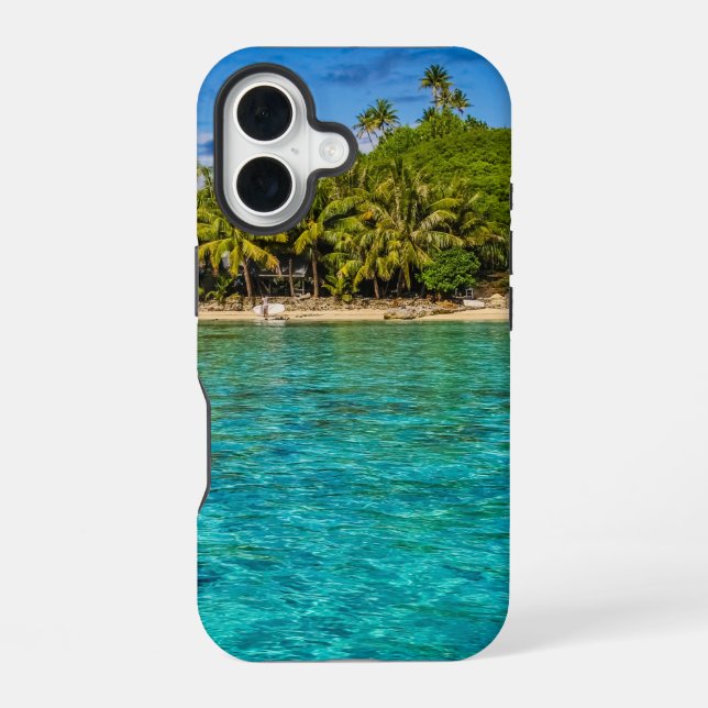 Bora Bora lagoon iPhone 16 Case (Back)