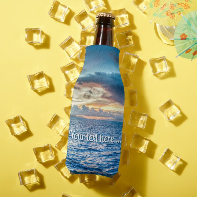 Bora Bora Ocean View Photograph  Bottle Cooler (In Situ Summer)