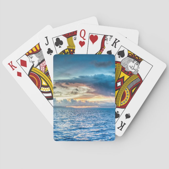 Bora Bora Ocean View Photograph Playing Cards (Back)