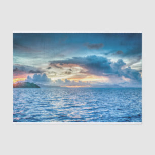 Bora Bora Ocean View Photograph Tissue Paper