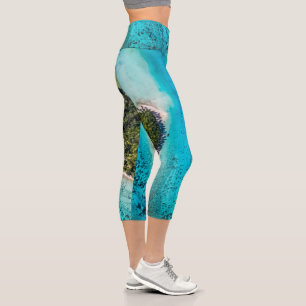 Bora Bora - Pathway To The Ocean Capri Leggings