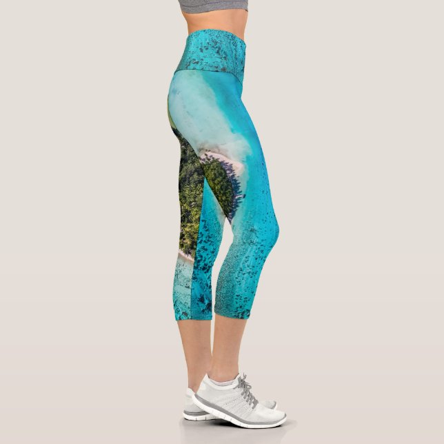 Bora Bora - Pathway To The Ocean Capri Leggings (Right)