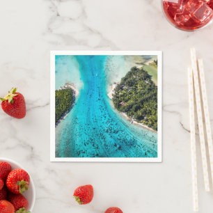 Bora Bora - Pathway To The Ocean Napkin