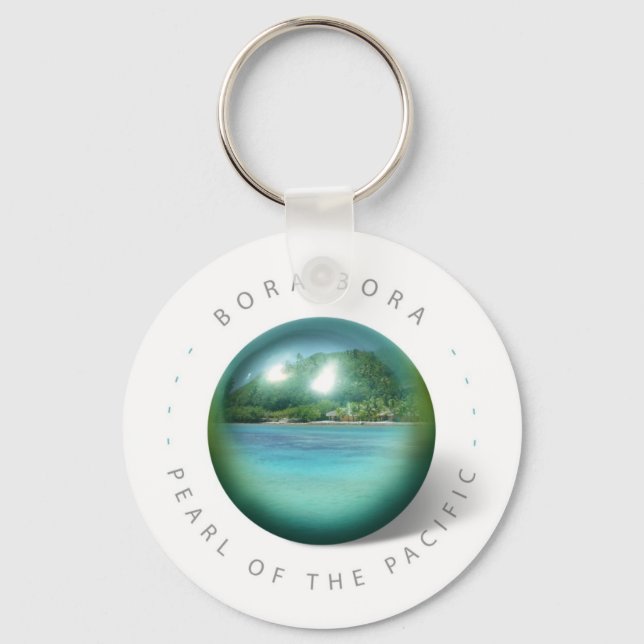 Bora Bora Pearl Keychain (Front)