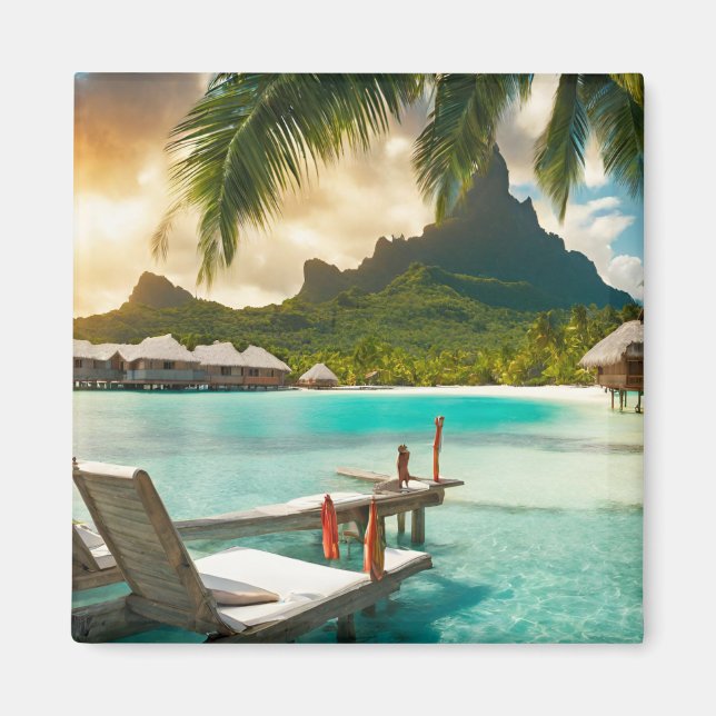 Bora Bora Postcard (Bora Bora d) Magnet (Front)