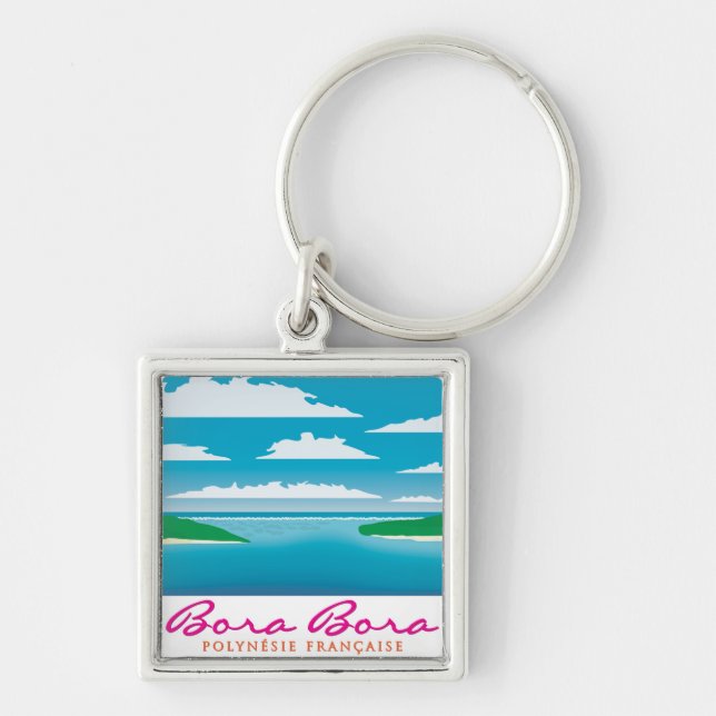 Bora Bora reef Key Ring (Front)