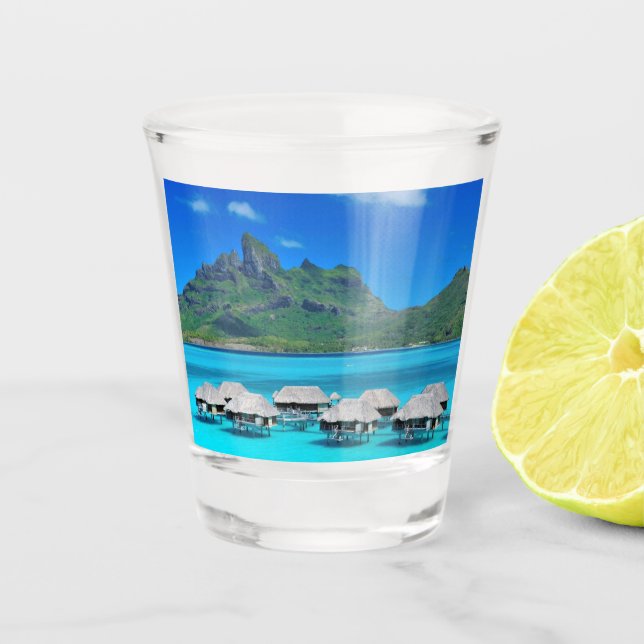 Bora Bora Shot Glass (Front)