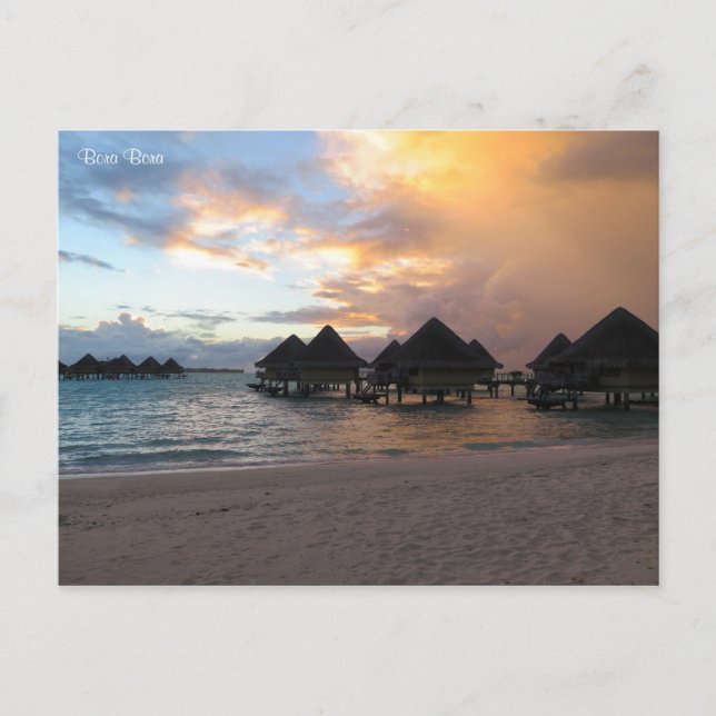 Bora Bora sunrise Postcard (Front)