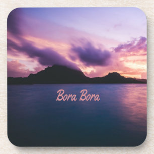 Bora Bora Suset Island Beach Coaster