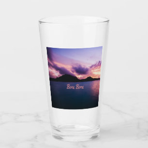 Bora Bora Suset Island Beach Glass