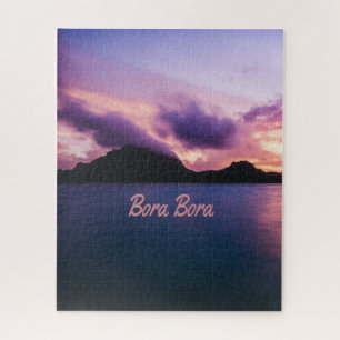 Bora Bora Suset Island Beach Jigsaw Puzzle