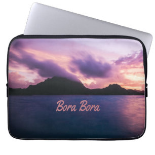 Bora Bora Suset Island Beach Laptop Sleeve