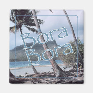 Bora Bora Travel Souvenir Fridge Magnet