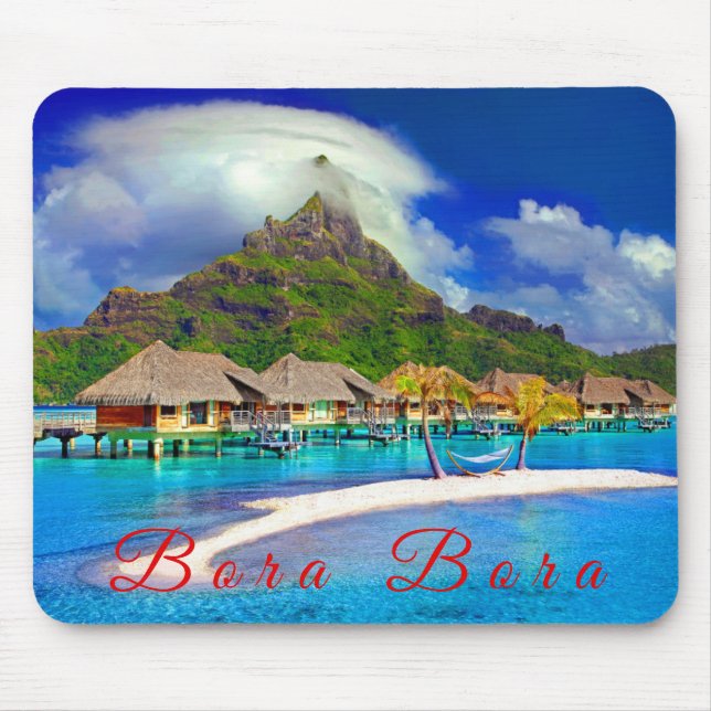 Bora Bora Tropical Island Mouse Pad (Front)