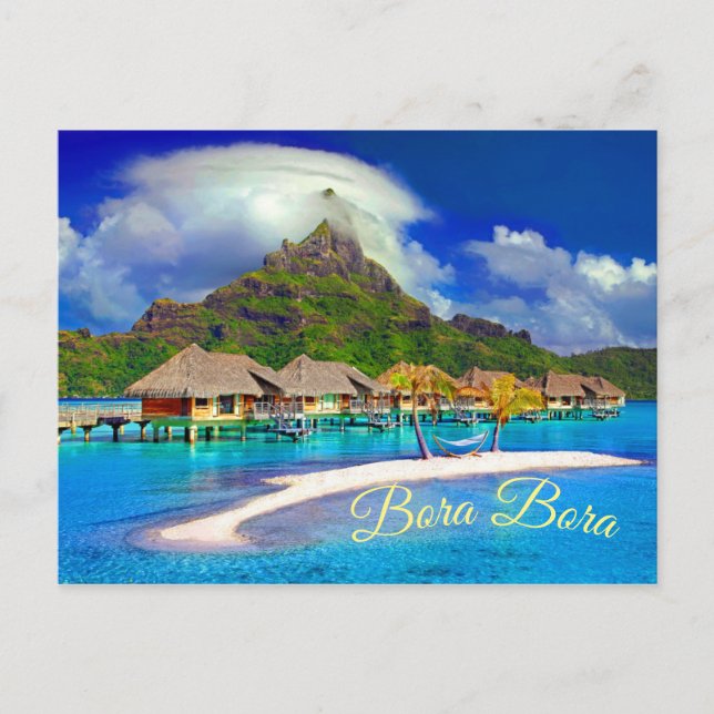 Bora Bora Tropical Island Postcard (Front)