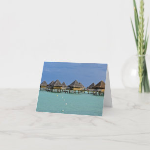 Bora Bora vacation greeting  Card