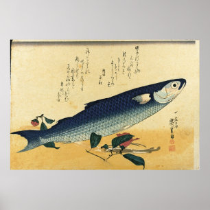 Bora - Hiroshige's Colourful Japanese Fish Print