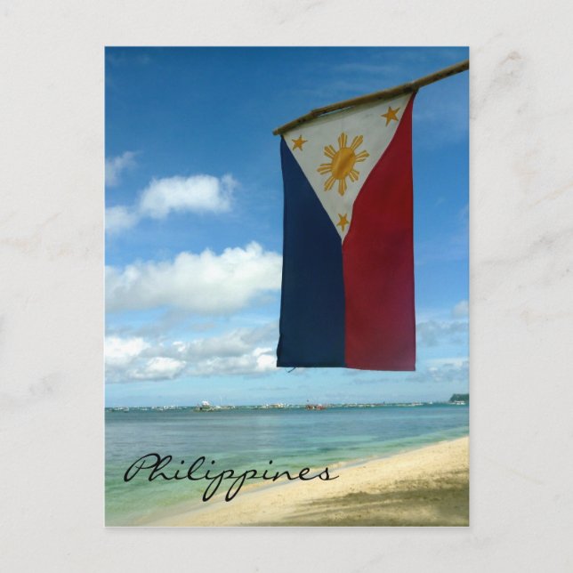 boracay beach flag postcard (Front)