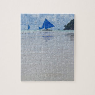 Boracay Beach Paraw Sailing in Philippines Jigsaw Puzzle
