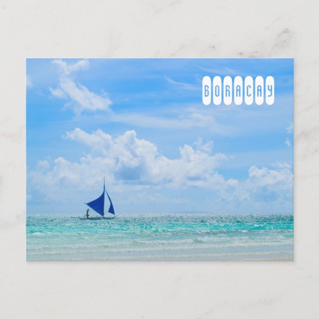 Boracay Paraw Sailing Postcard (Front)