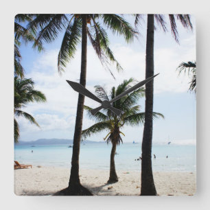 Boracay Philippines Square Wall Clock