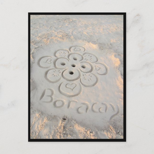 boracay sands flower postcard (Front)
