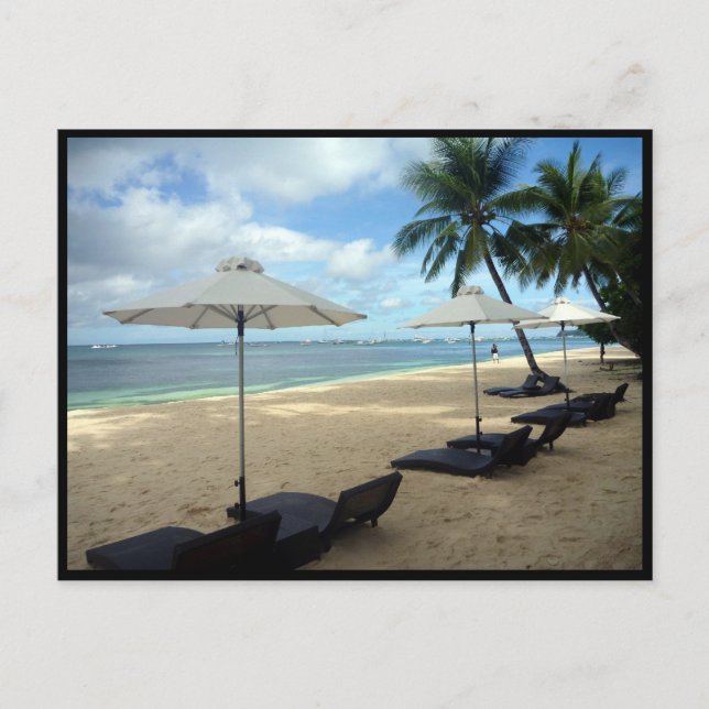 boracay sun lounges postcard (Front)