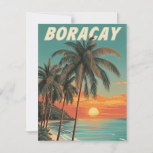 Boracay vintage postcard