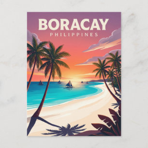 Boracay White Beach Philippines Postcard