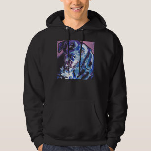 Borador Border Collie Lab Mix Bright Colourful Pop Hoodie