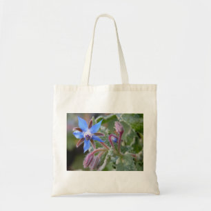 Borage Star Flower Tote Bag