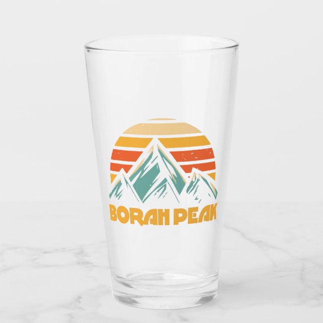 Borah Peak Retro Turquoise Glass (Front)