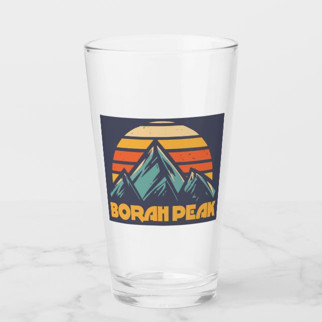 Borah Peak Retro Turquoise Glass (Front)