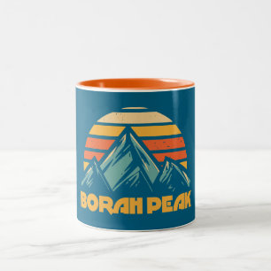 Borah Peak Retro Turquoise Two-Tone Coffee Mug