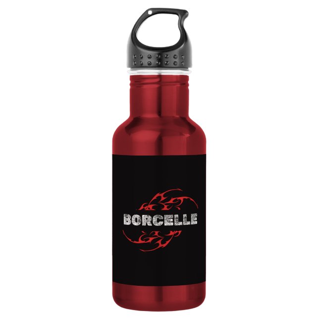 BORCELLE Tribal Flame Emblem 532 Ml Water Bottle (Front)