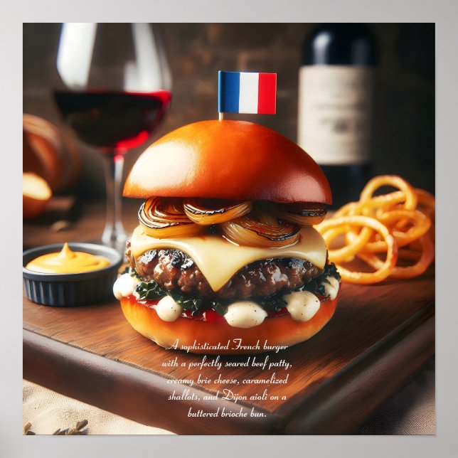 Bordeaux Bistro Burger Poster (Front)