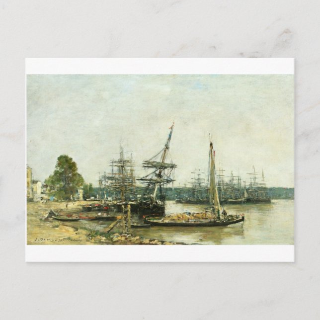 Bordeaux by Eugene Boudin Postcard (Front)