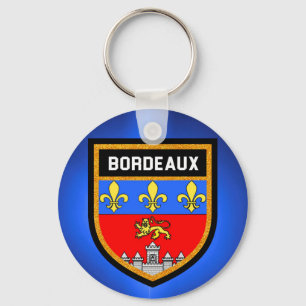 Bordeaux Flag Key Ring