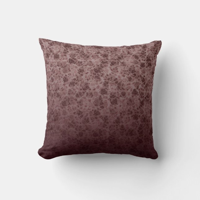 Bordeaux flowers degraded pillow (Front)
