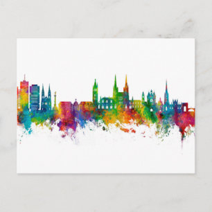 Bordeaux France Skyline Postcard
