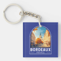 Bordeaux France Travel Art Emblem